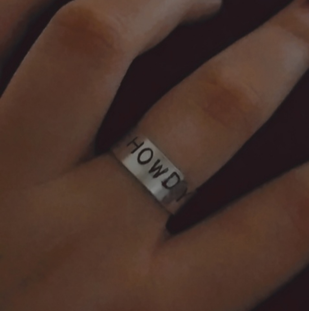 Howdy Metal Ring
